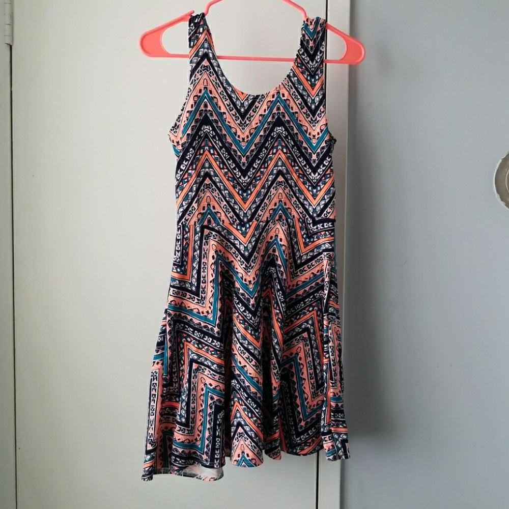 Colorful skater dress